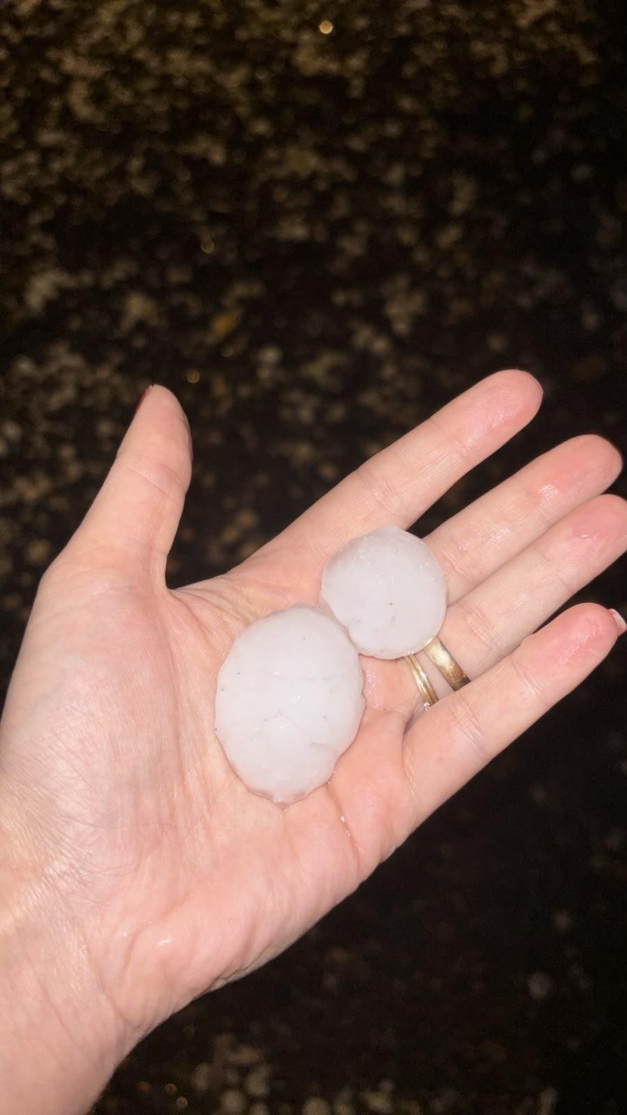 Tr&ecirc;s epis&oacute;dios de granizo em Esperan&ccedil;a do Sul