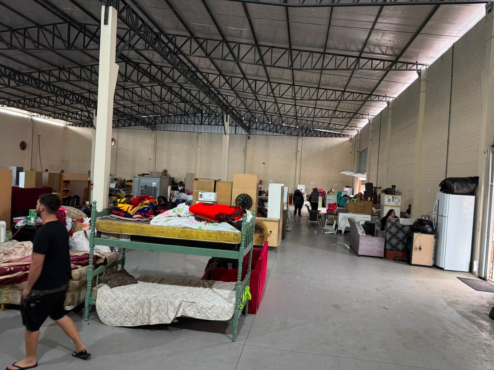 O Centro de Acolhimento, ao lado da UBS Empresa, abriga atualmente 77 pessoas
