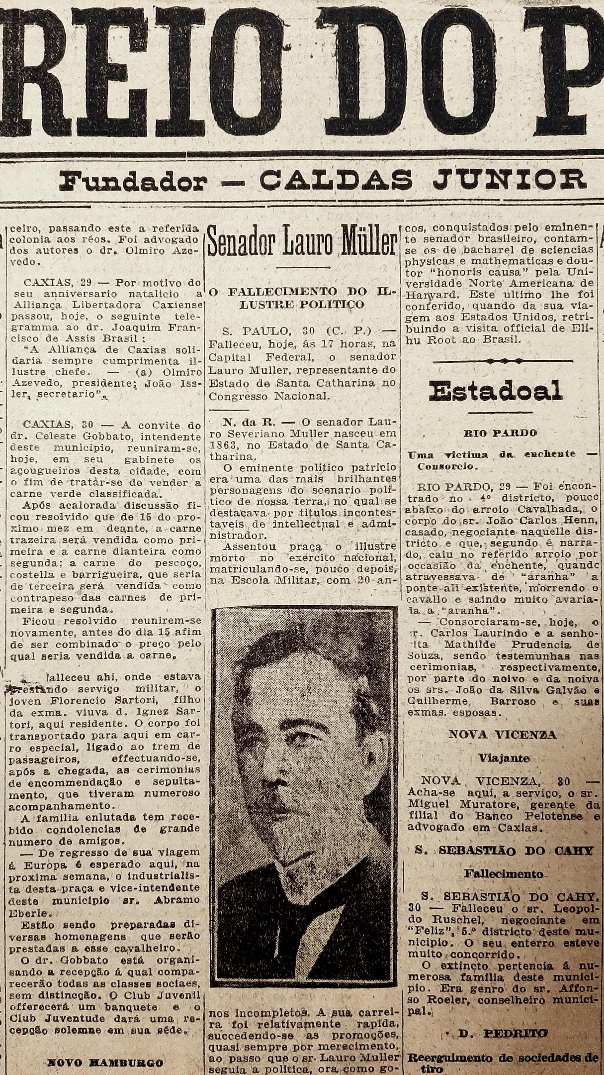 O engenheiro militar foi presidente do estado de Santa Catarina, diplomata, ministro e senador da Rep&uacute;blica