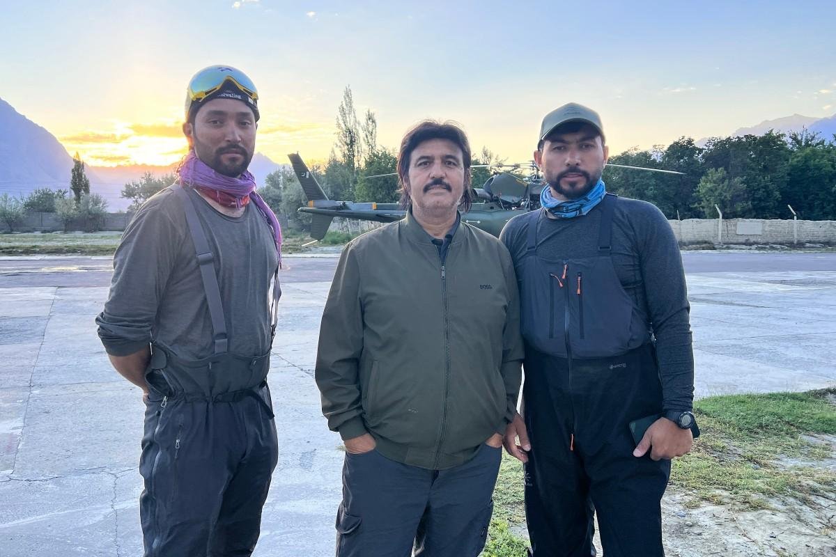 Purja, o primeiro &agrave; esquerda, liderava uma expedi&ccedil;&atilde;o internacional no Broad Peak, ao norte do Paquist&atilde;o