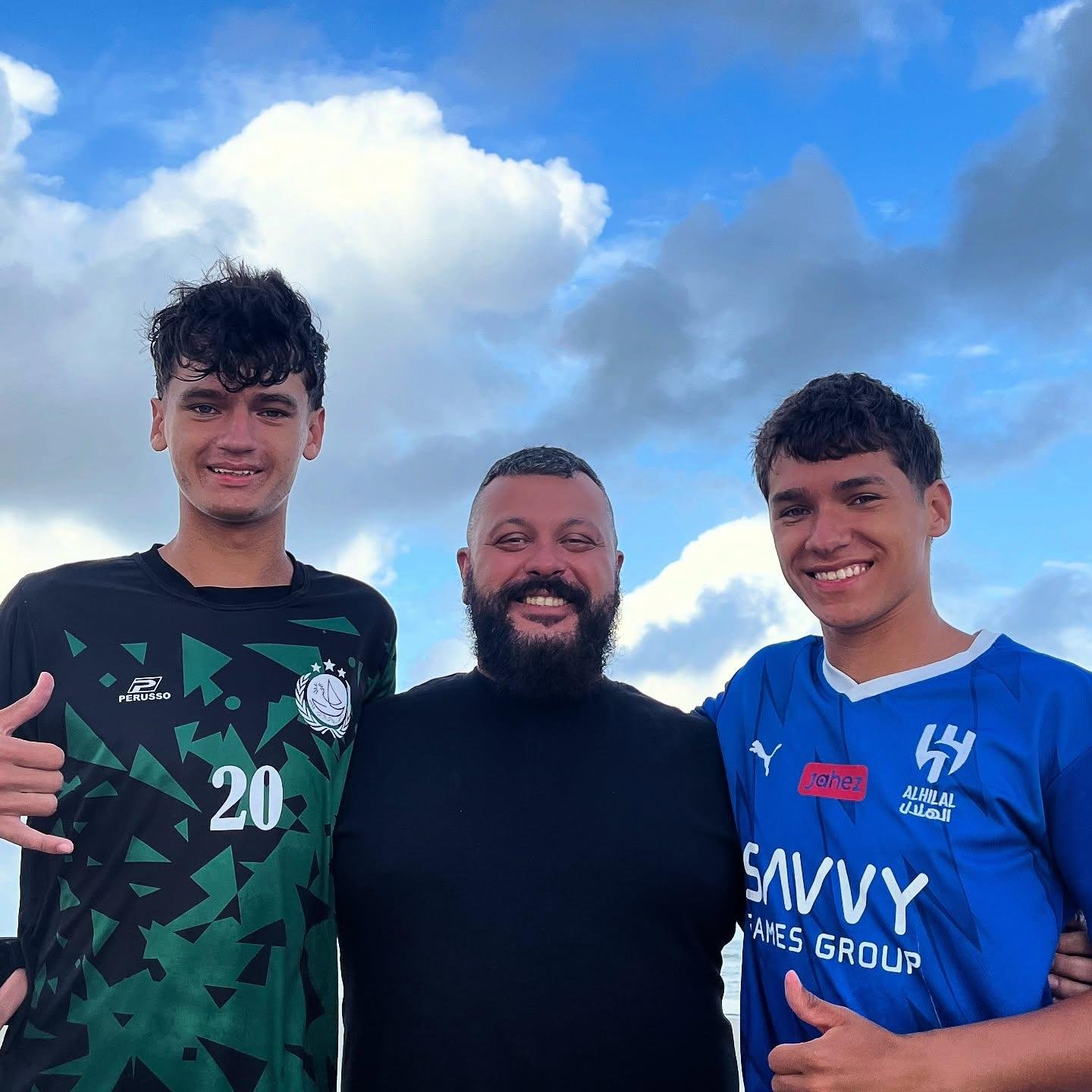 &Eacute;verton Monteiro e seus dois filhos, Keven e Daniel