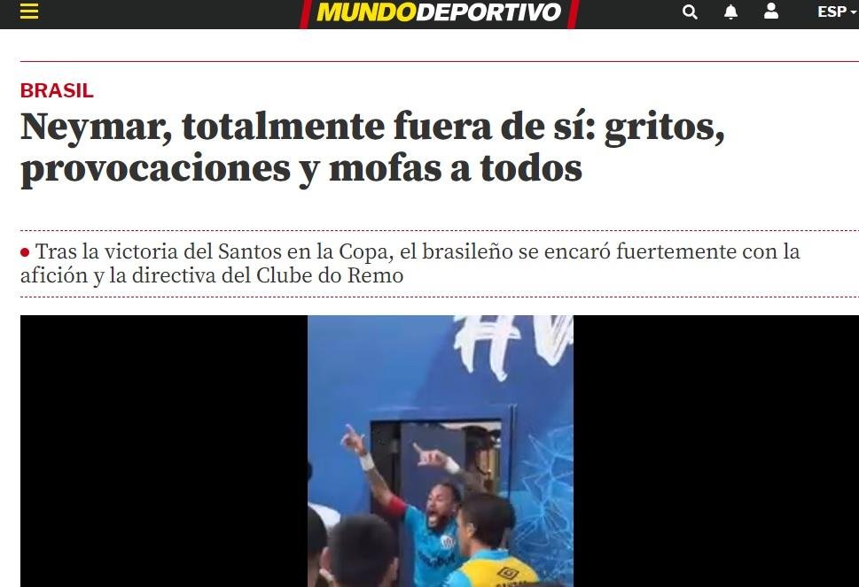 Comportamento do jogador ganhou repercuss&atilde;o
