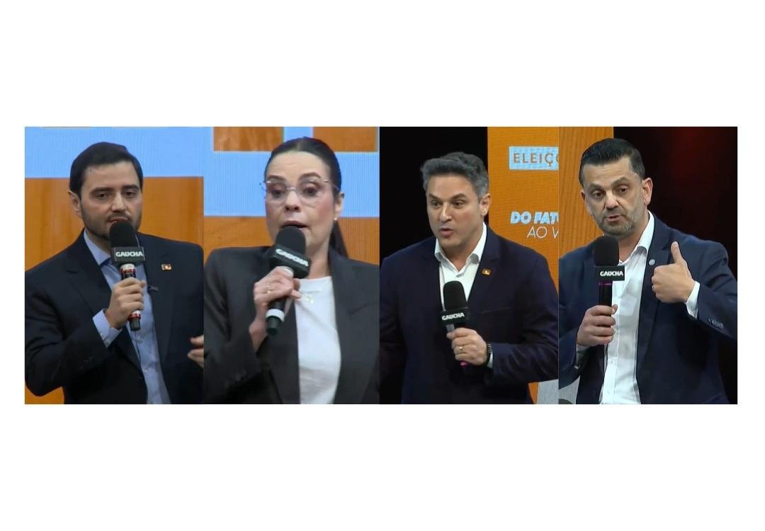 Quatro candidatos ao governo do RS participaram de debate
