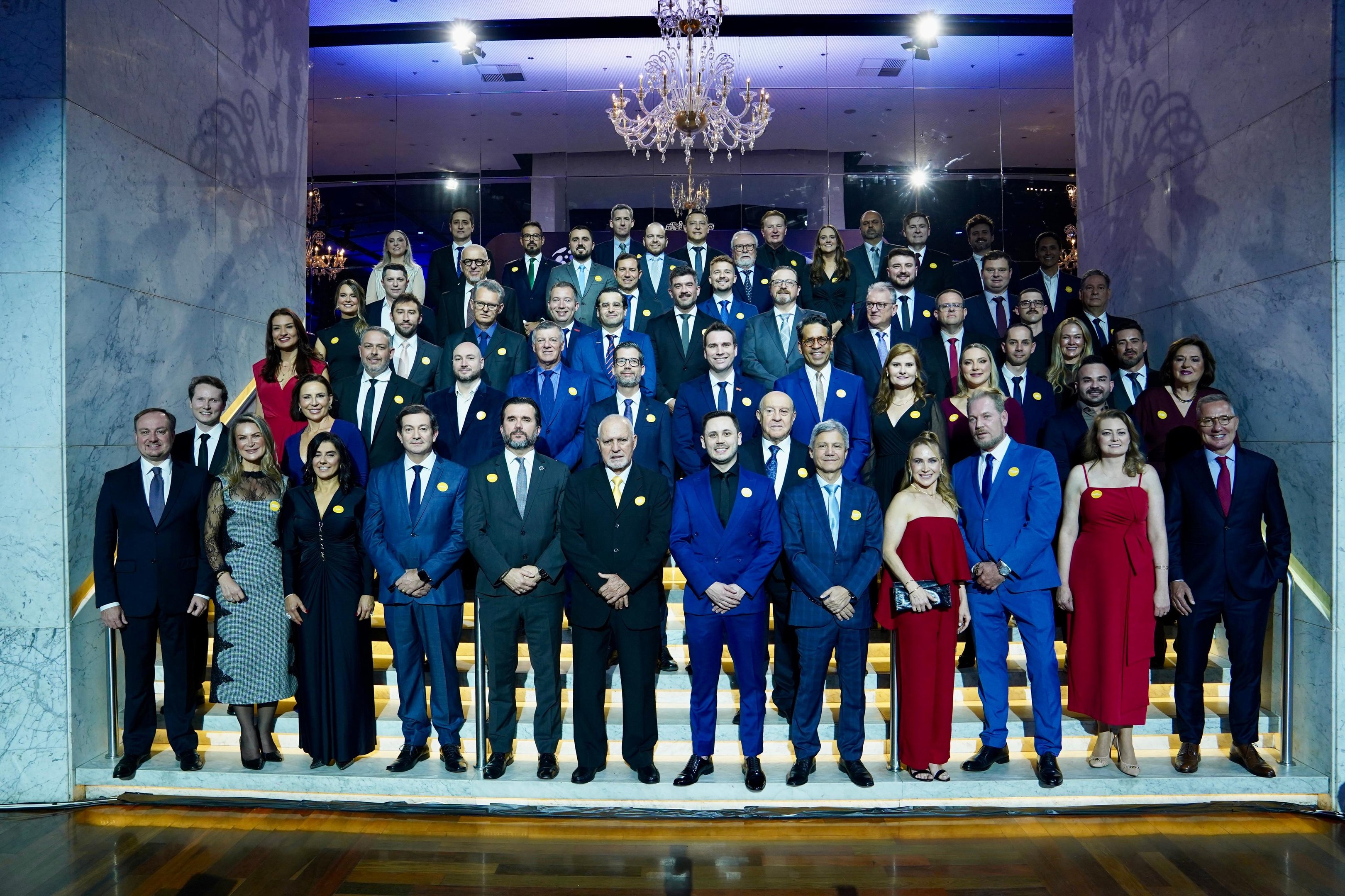 Homenageados durante a cerim&ocirc;nia de premia&ccedil;&atilde;o