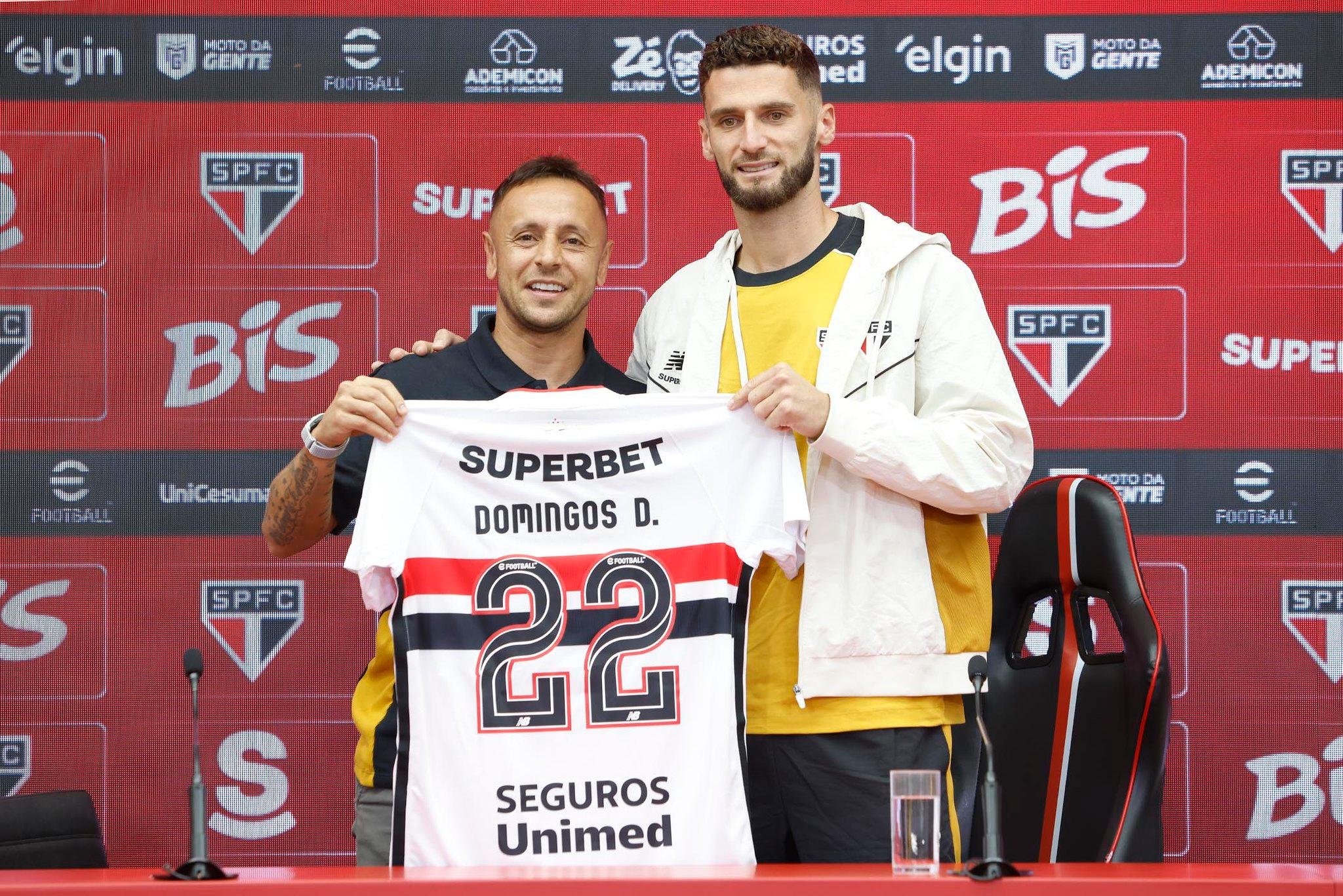 Zagueiro portugu&ecirc;s Domingos Duarte foi o &uacute;ltimo refor&ccedil;o do S&atilde;o Paulo