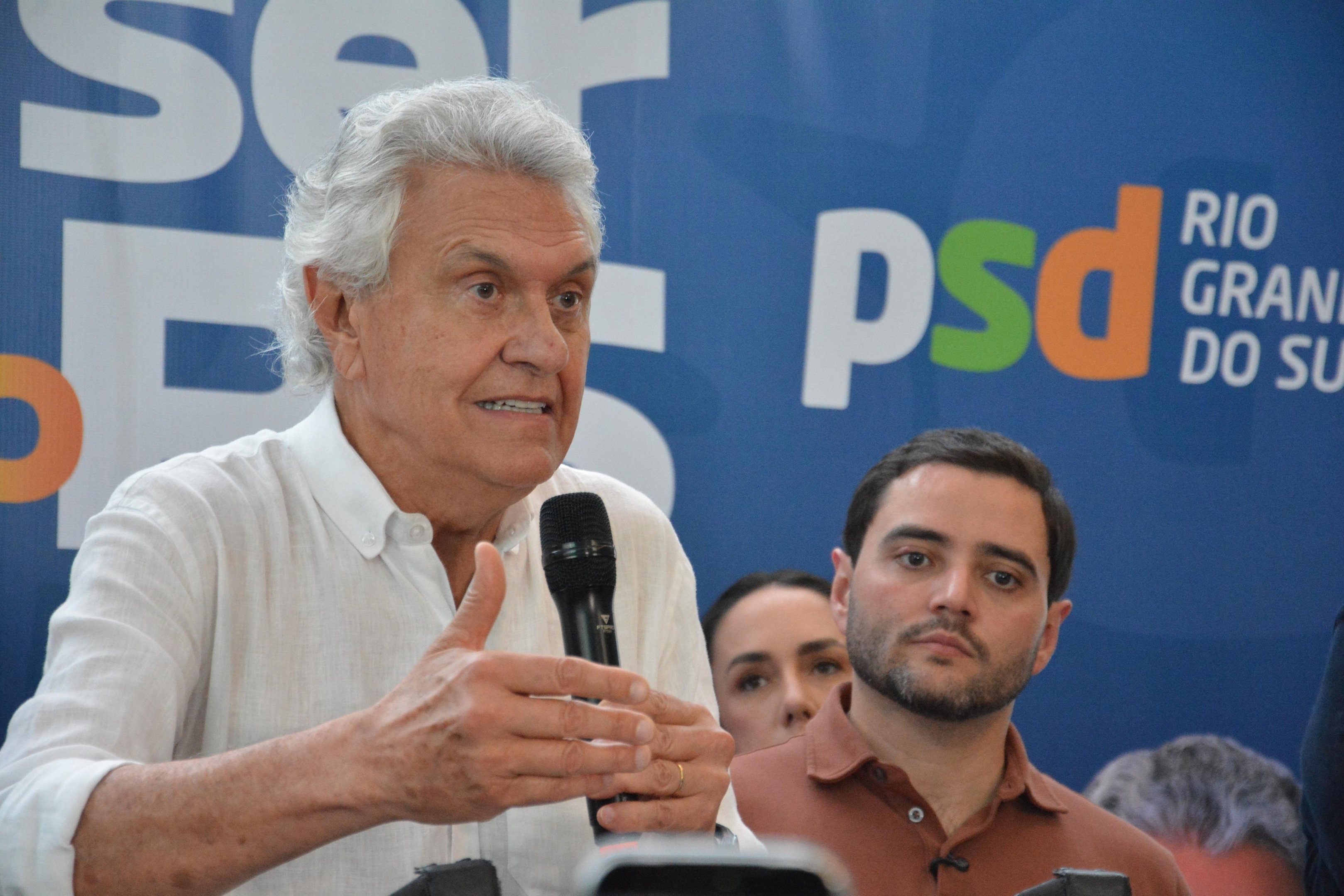 Pr&eacute;-candidato Caiado na conven&ccedil;&atilde;o do PSD