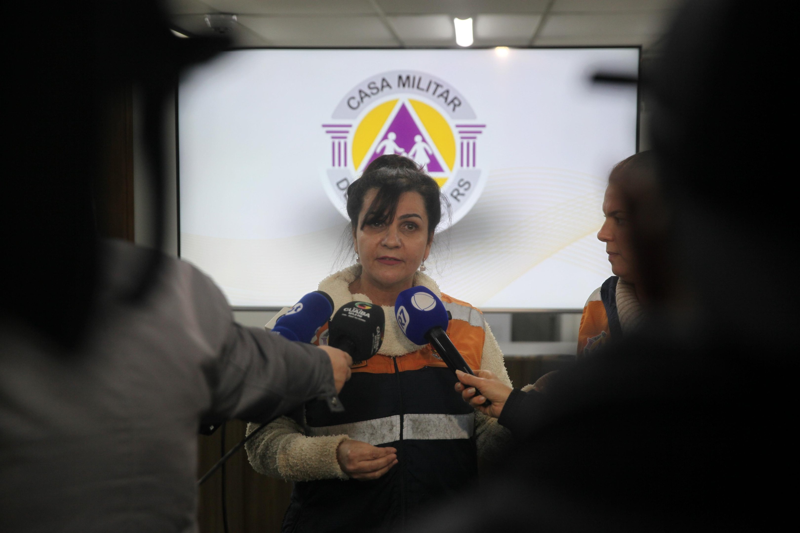 Ana Maria Hermes, diretora do Departamento de Gest&atilde;o de Riscos da Defesa Civil Estadual, atualizou situa&ccedil;&atilde;o do RS ap&oacute;s temporal