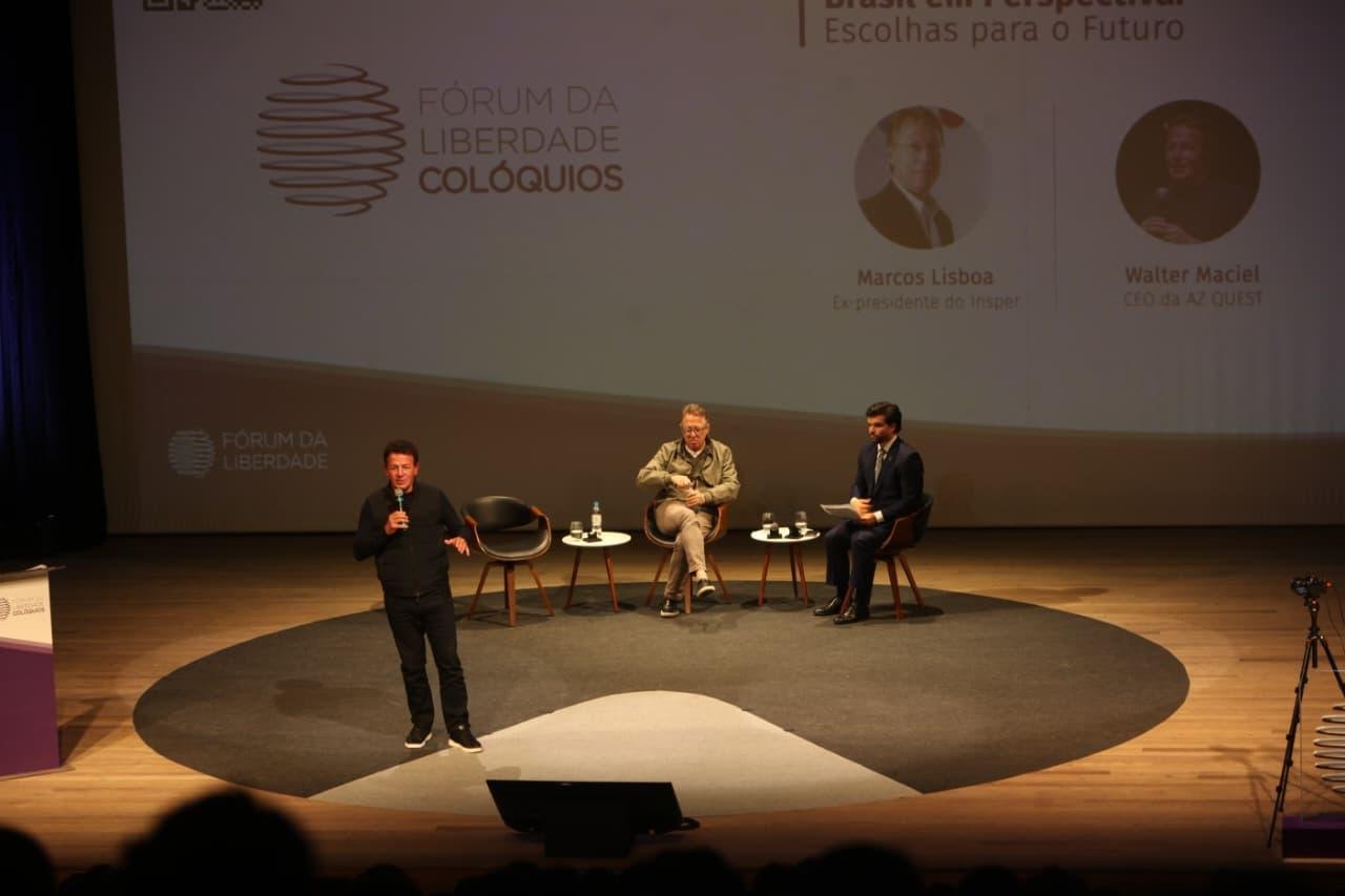 Painel &ldquo;Brasil em perspectiva: escolhas para o futuro&rdquo; contou com o ex-presidente do Insper, o economista Marcos Lisboa, e o CEO da AZ Quest, Walter Maciel