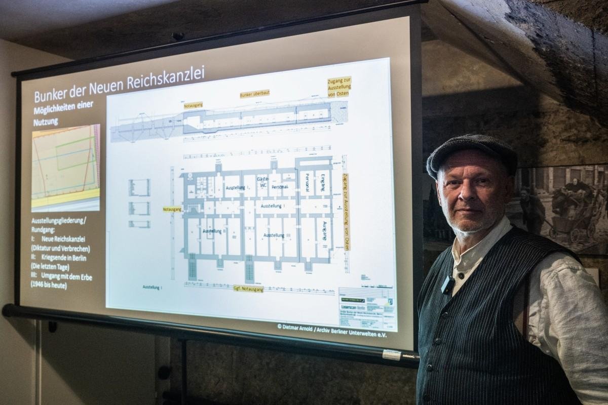 Presidente da sociedade Berliner Unterwelten alerta que projeto amea&ccedil;a bunker