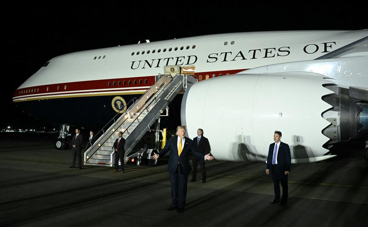 Trump confirma troca de avi&atilde;o misteriosa que gerou questionamentos nos EUA