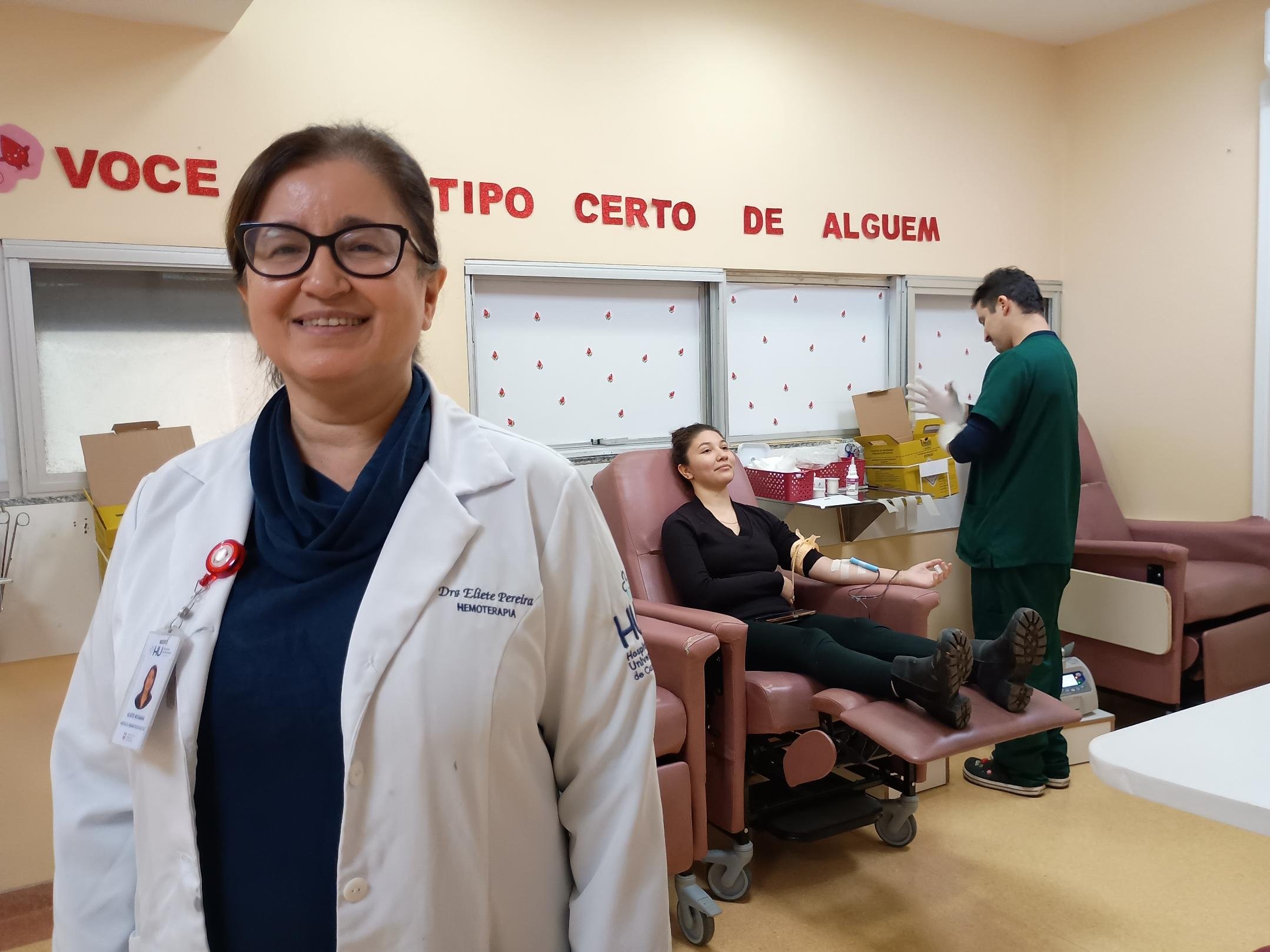 Conforme a m&eacute;dica hematologista Eliete, o ideal seria receber de 50 a 60 doadores por dia, mas a m&eacute;dia atual &eacute; de 30