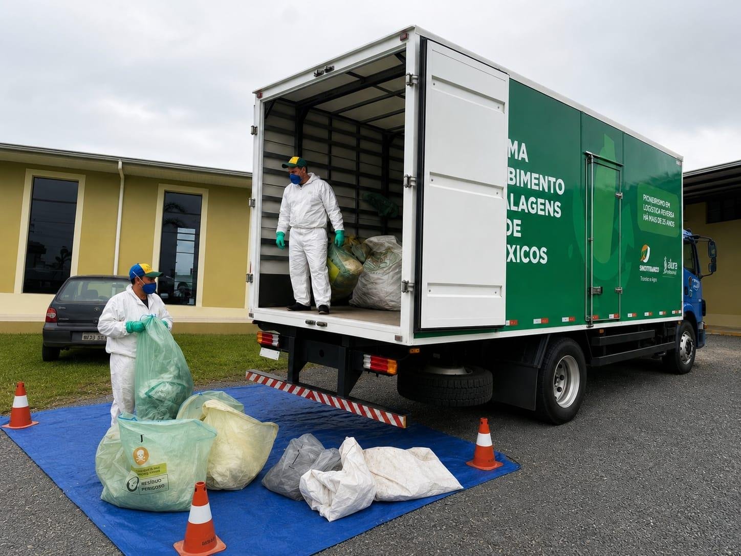 Programa percorre pontos de coleta em localidades rurais para o recebimento das embalagens