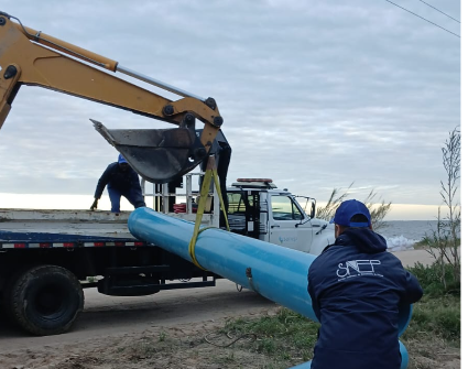 Um sistema para bombeamento da &aacute;gua foi instalado na Col&ocirc;nia Z3