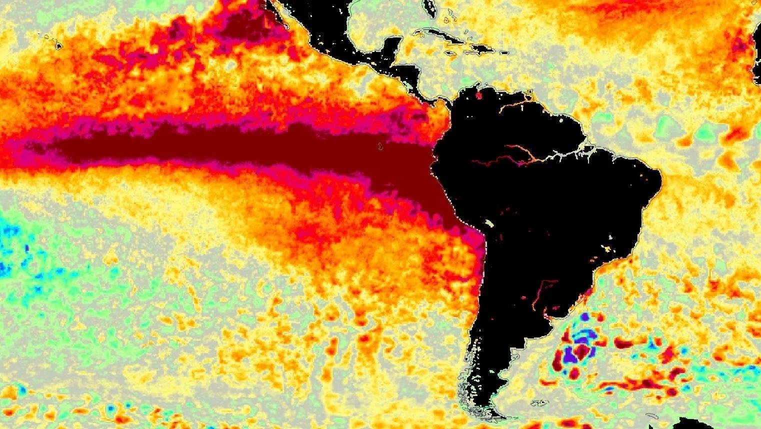 Epis&oacute;dio hist&oacute;rico do El Ni&ntilde;o de 2026-2027 est&aacute; muito perto de atingir intensidade recorde e jamais observada, informa a MetSul