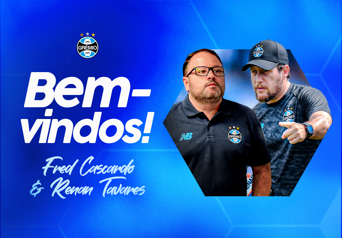 Fred Cascardo e Renan Tavares foram anunciados pelo Tricolor