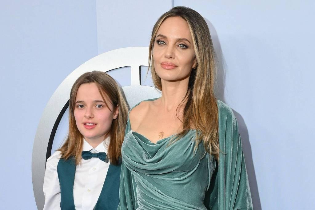 Angelina Jolie e a filha, em 2024