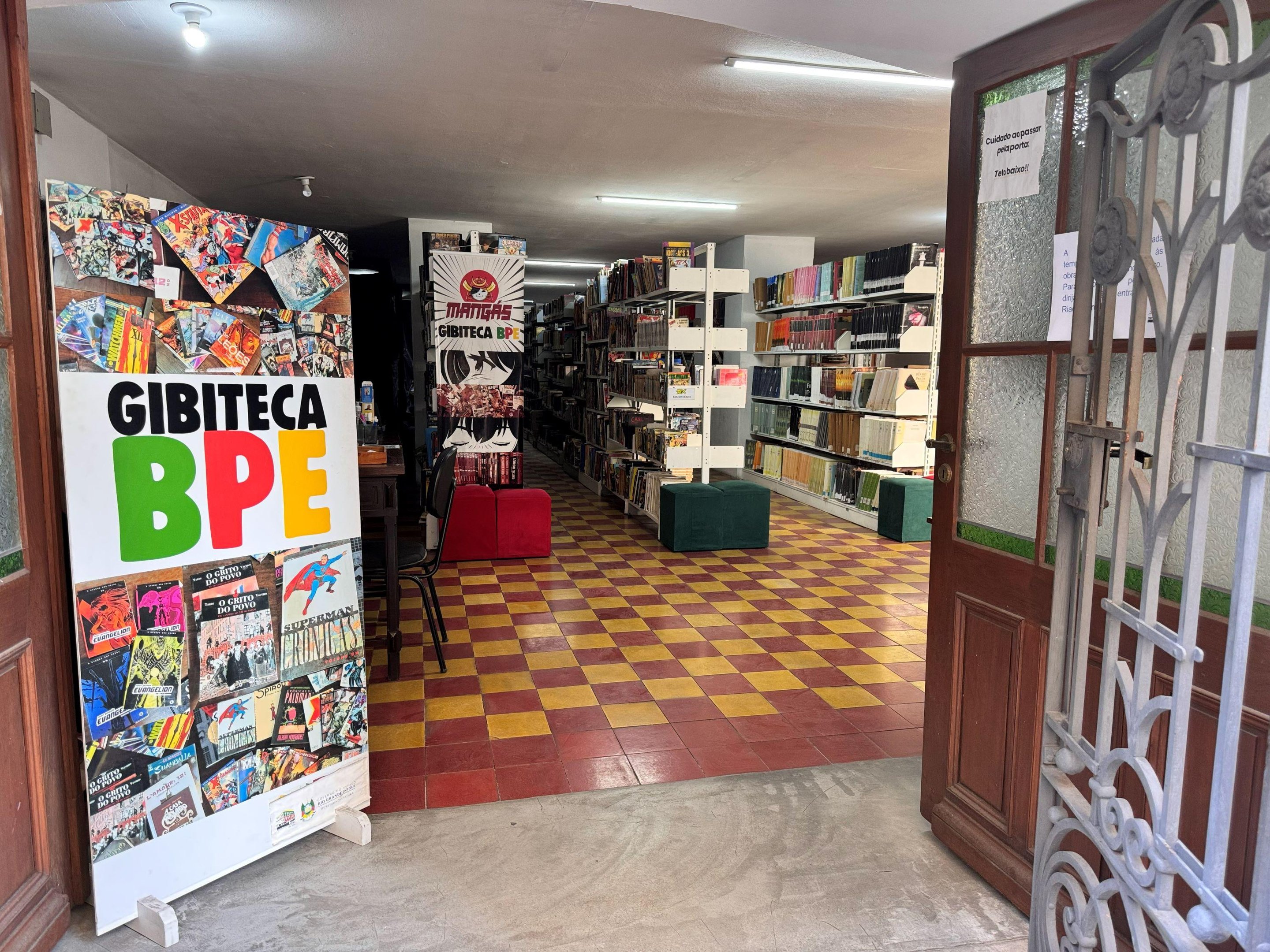 Servi&ccedil;os dispon&iacute;veis na Gibiteca da Biblioteca P&uacute;blica do Estado ser&atilde;o transferidos temporariamente para o Multipalco Eva Sopher