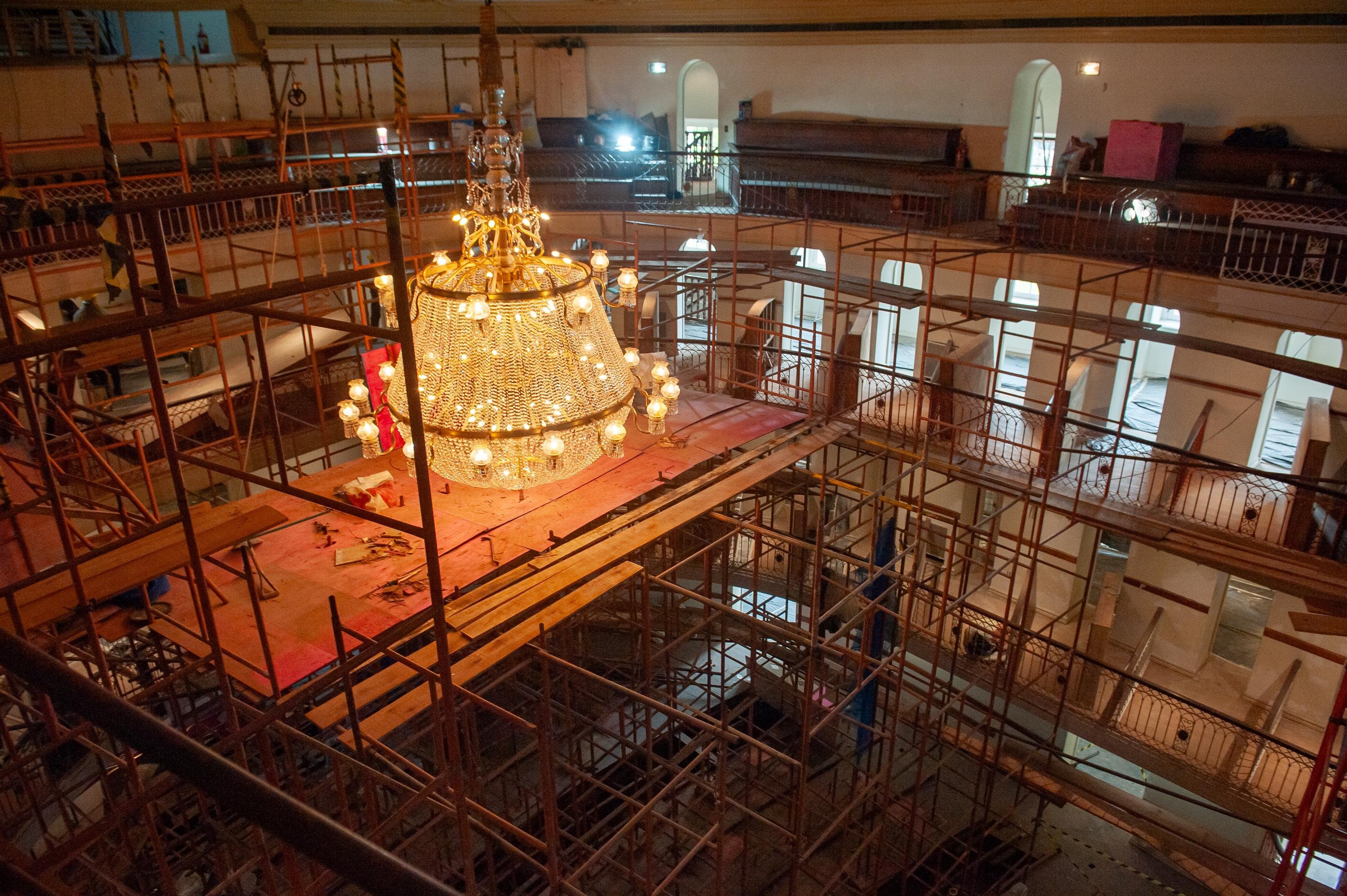 Visita t&eacute;cnica &agrave;s obras de restaura&ccedil;&atilde;o do Theatro S&atilde;o Pedro