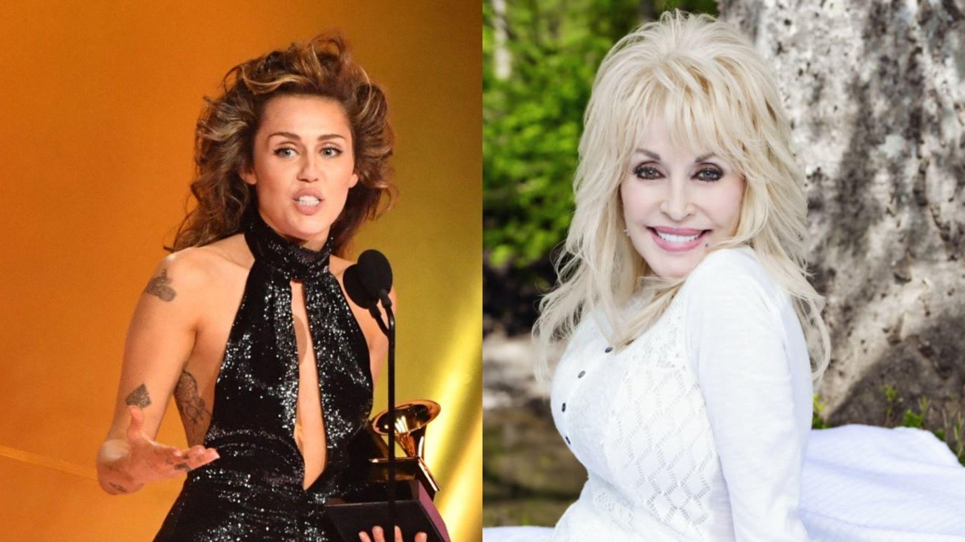 Dolly Parton era madrinha da cantora Miley Cirus