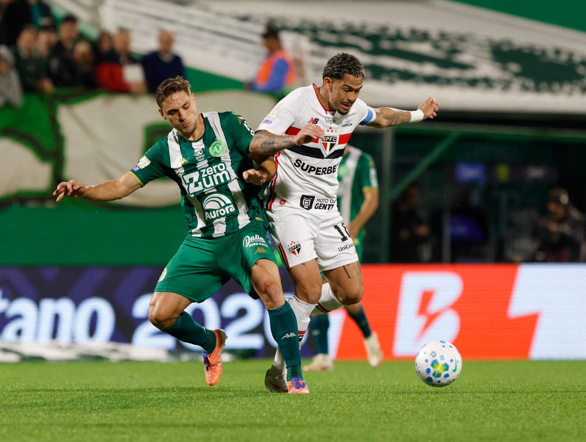 Chape bateu o S&atilde;o Paulo na rodada passada