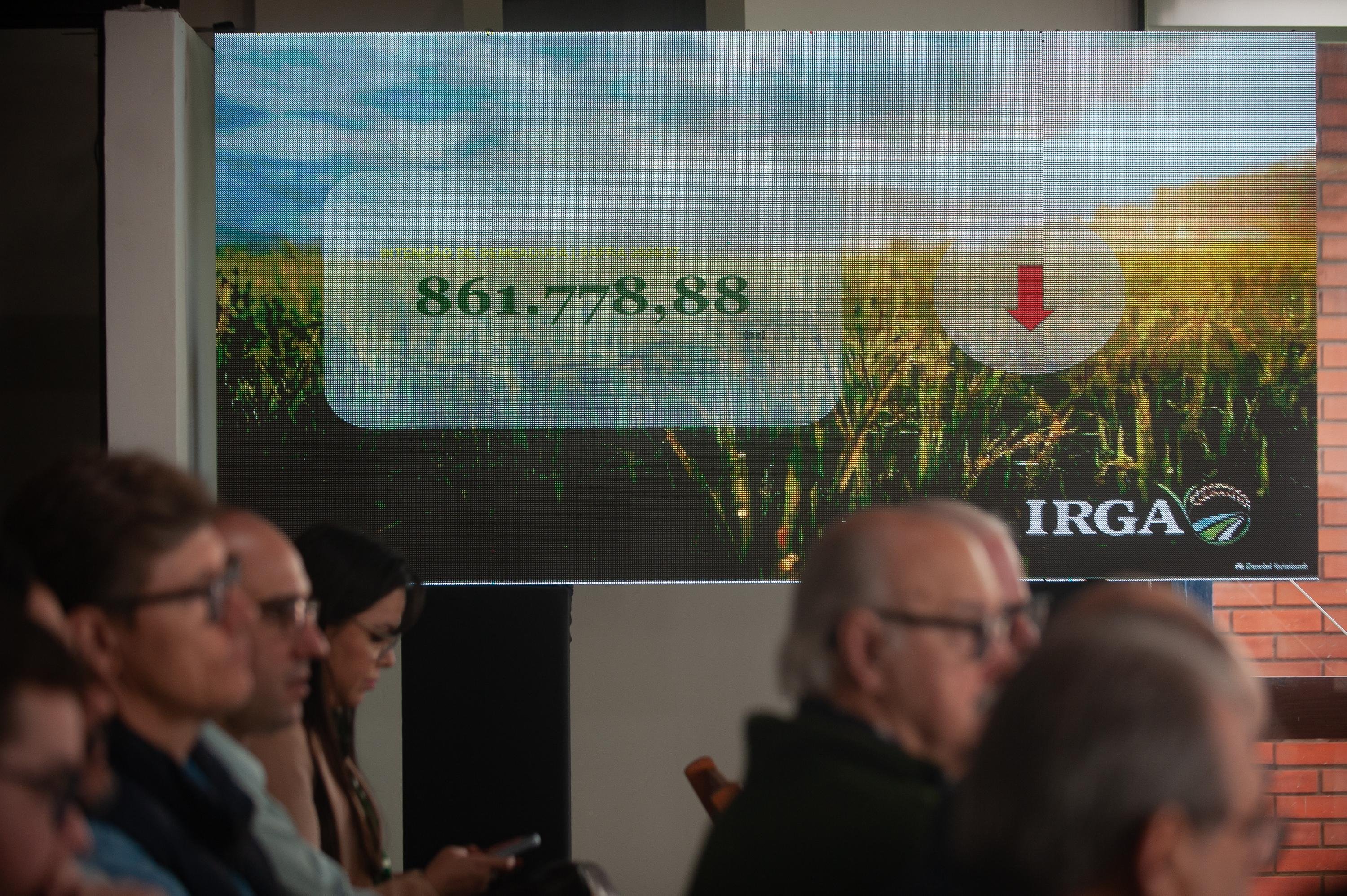 An&uacute;ncio de redu&ccedil;&atilde;o de &aacute;rea ocorreu em evento do Irga nesta segunda-feira na Expointer