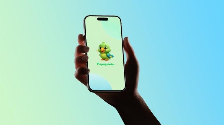O Papuguinho tem acesso pelo site e em app