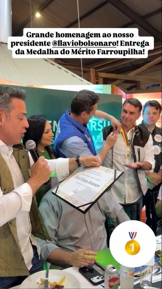 Fl&aacute;vio Bolsonaro ficar&aacute; no Rio Grande do Sul durante toda esta quarta-feira