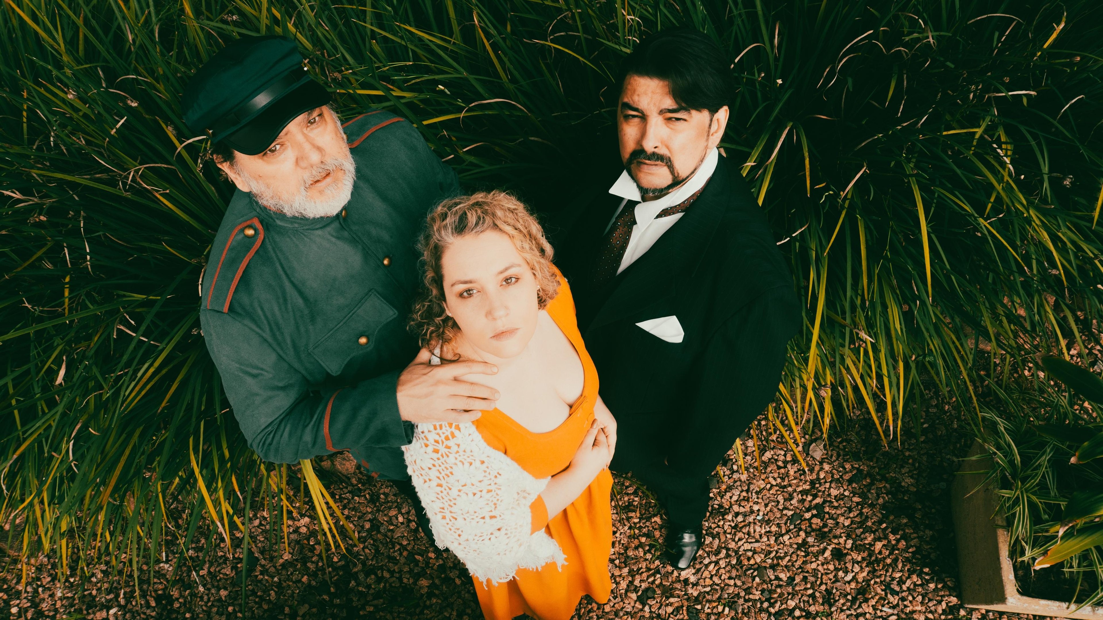 Oritz, Yasmini Vargaz e Jo&atilde;o Ferreira Filho que estar&atilde;o em "O &Uacute;ltimo Suspiro de Maria", nos dias 5 e 6 de setembro, no Teatro Sim&otilde;es Lopes Neto