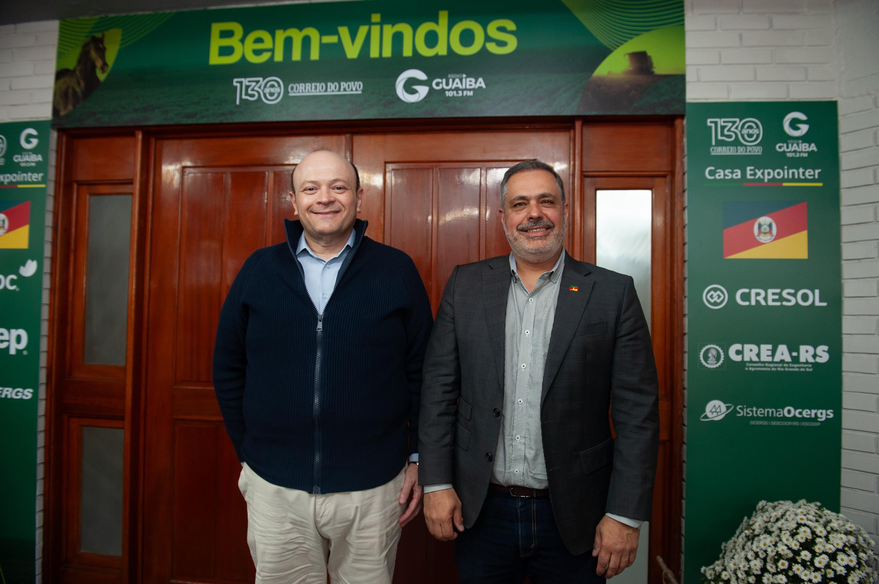Secret&aacute;rio estadual de Desenvolvimento Rural, Gustavo Paim, foi recebido pelo presidente do Correio do Povo, Marcelo Dantas