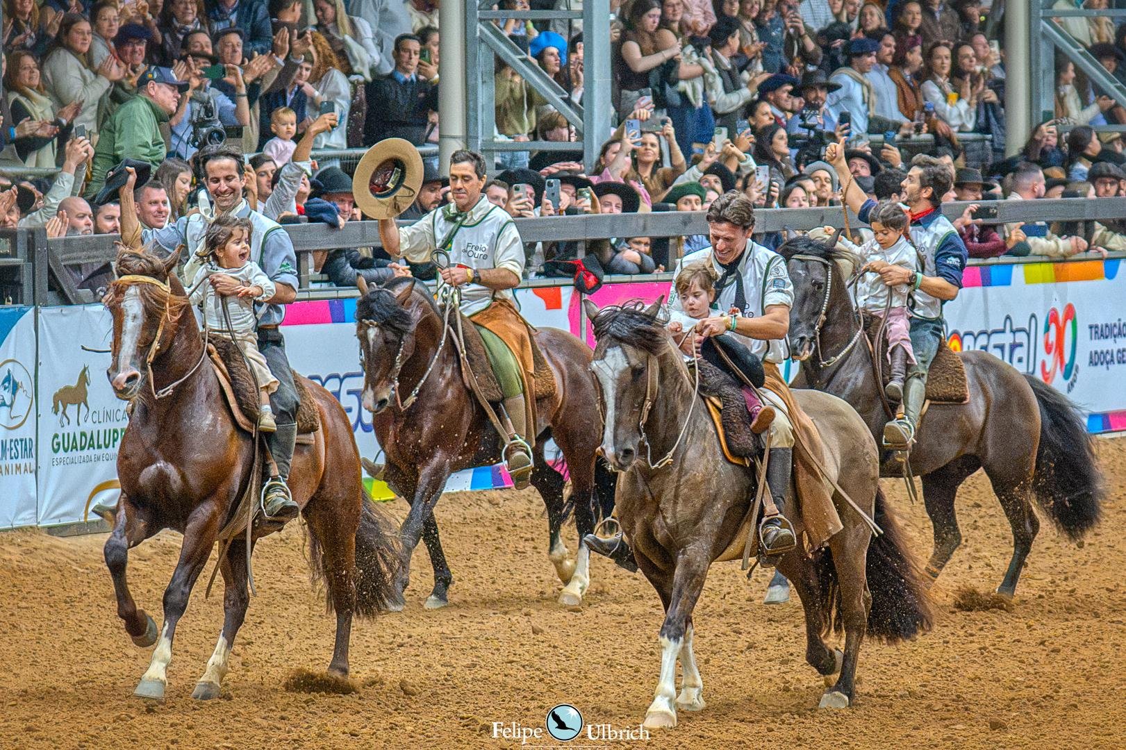 Vencedores do Freio de Ouro, durante a Expointer 2026