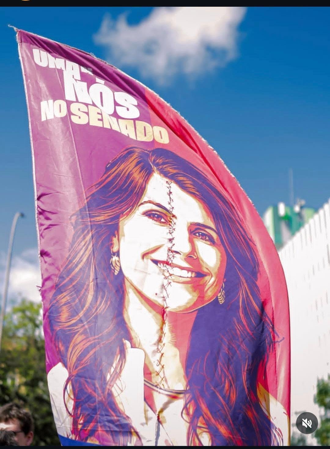Material da campanha de Manuela foi vandalizado