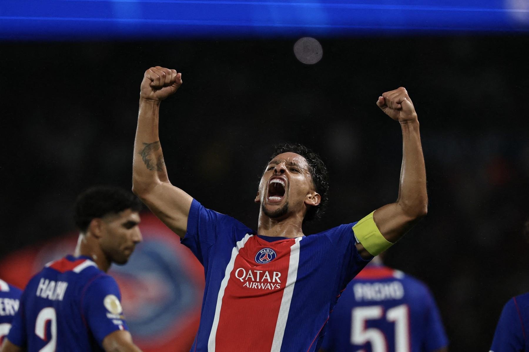 Zagueiro brasileiro Marquinhos se mant&eacute;m no time titular do atual campe&atilde;o