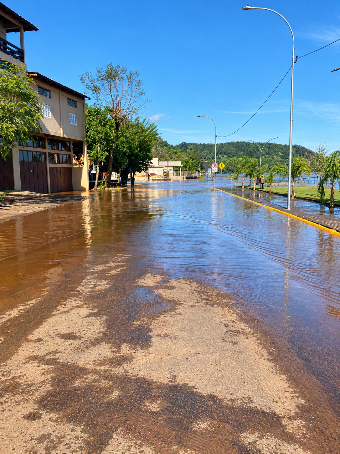 Na manh&atilde; deste domingo o rio Uruguai estava est&aacute;vel em 10,52m, na cidade de Porto Mau&aacute;