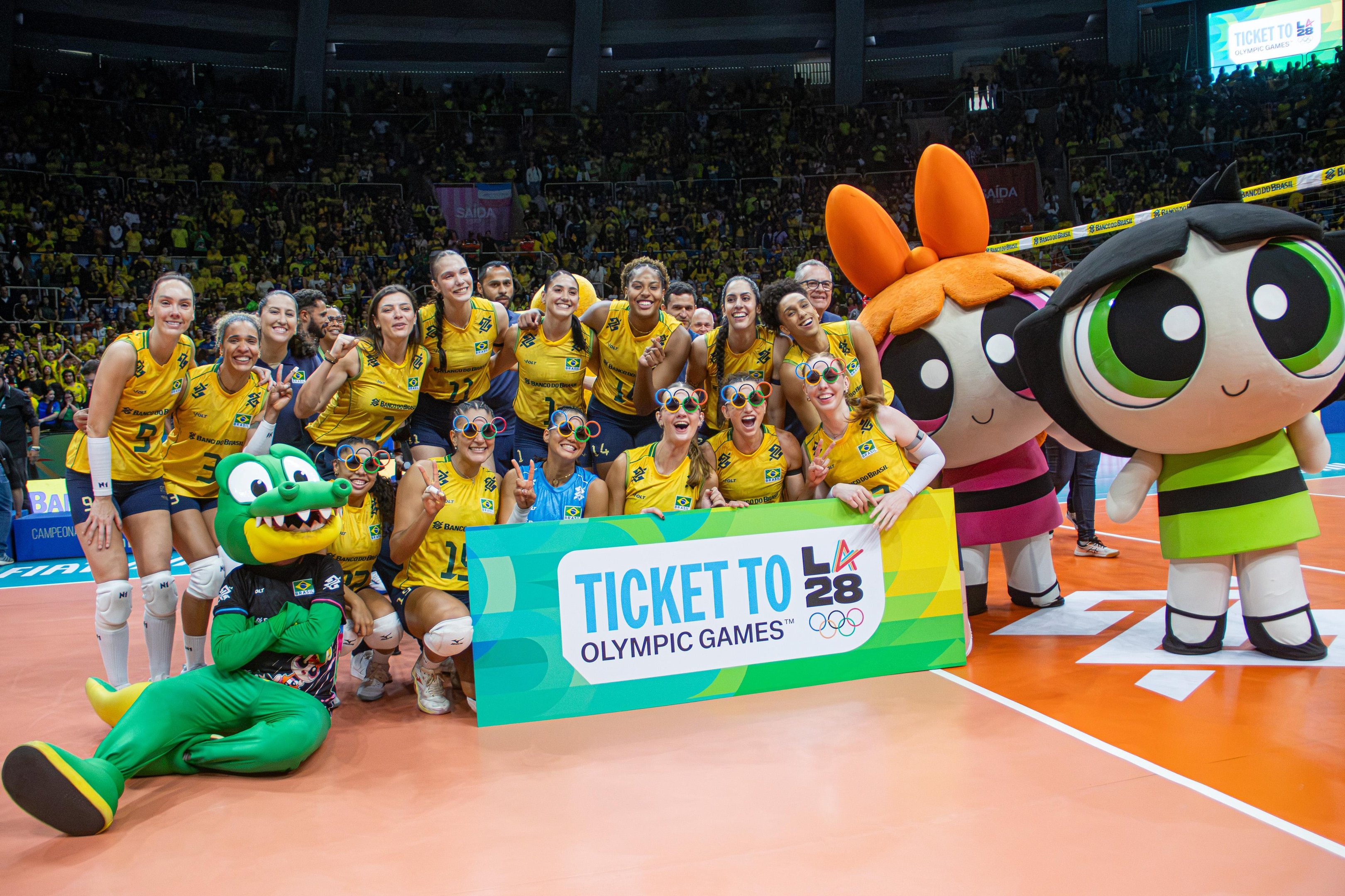 A equipe brasileira n&atilde;o perdeu nehnum set ao longo do torneio