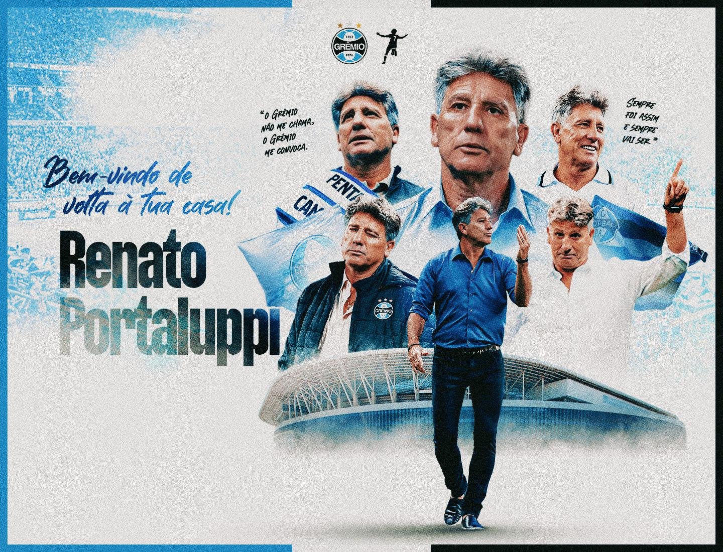 Renato Portaluppi &eacute; o novo treinador do Gr&ecirc;mio