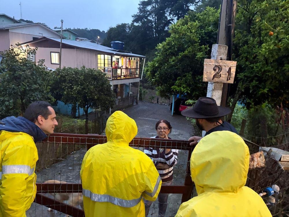 Fam&iacute;lias residentes em zona de risco de alagamento de Caxias do Sul foram orientadas a deixar temporariamente suas casas, como medida preventiva