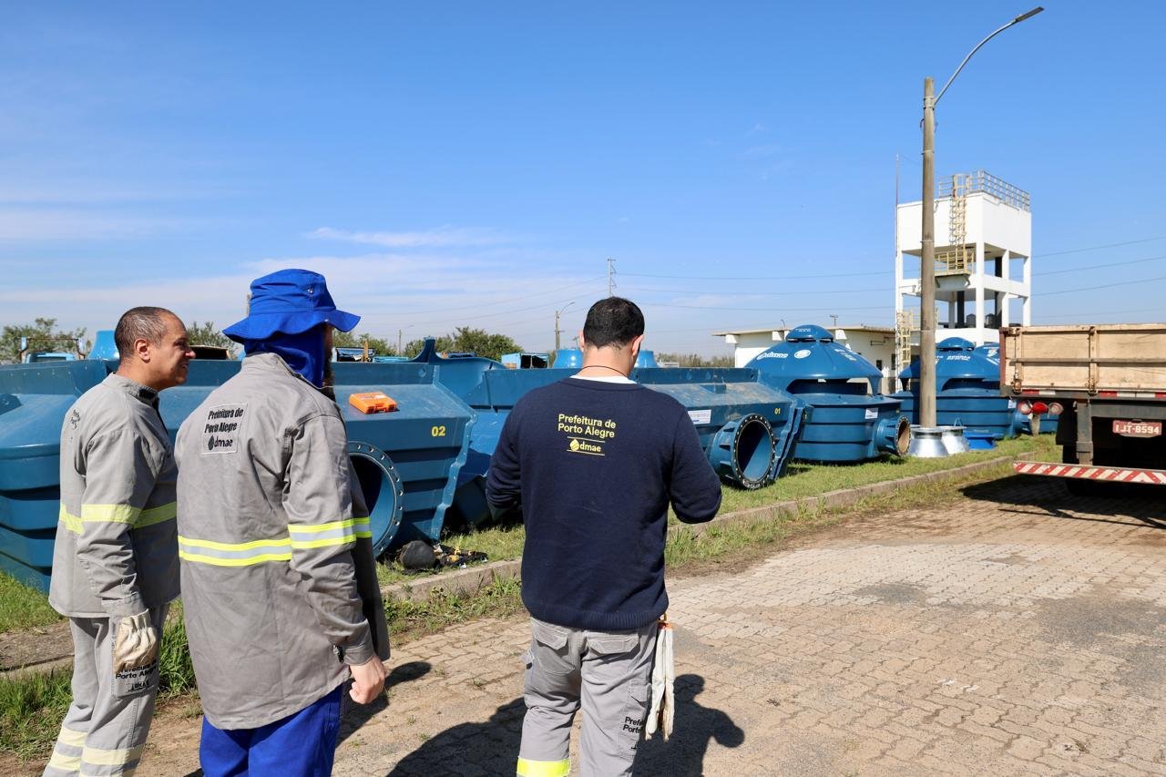 Dmae envia servidores e equipamentos para auxiliar monitoramento de barragem em risco em S&atilde;o Marcos, na Serra