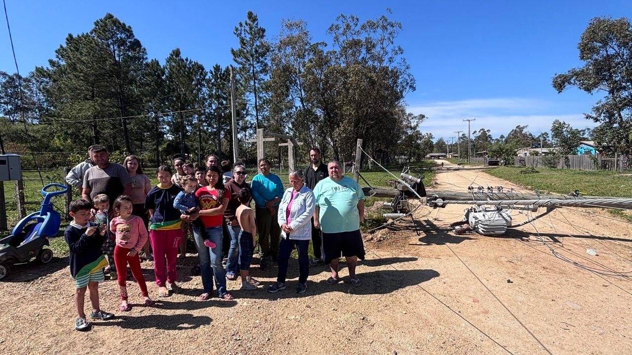 Moradores sem energia el&eacute;trica nesta sexta-feira no Parque Eldorado, em Eldorado do Sul