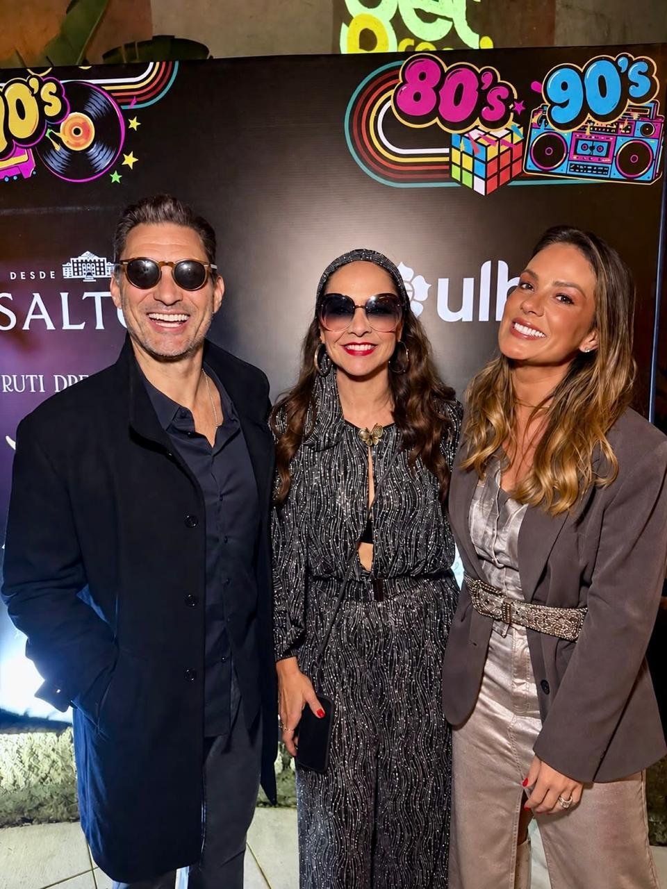 Leonardo Lamachia, presidente da OAB-RS, com a aniversariante Jaque Pegoraro&nbsp;e Marcelle Ceolin