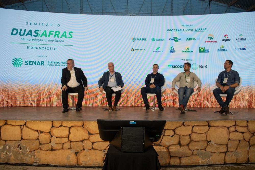 O programa Duas Safras &eacute; promovido por v&aacute;rias entidades, como Farsul, Senar-RS e Embrapa