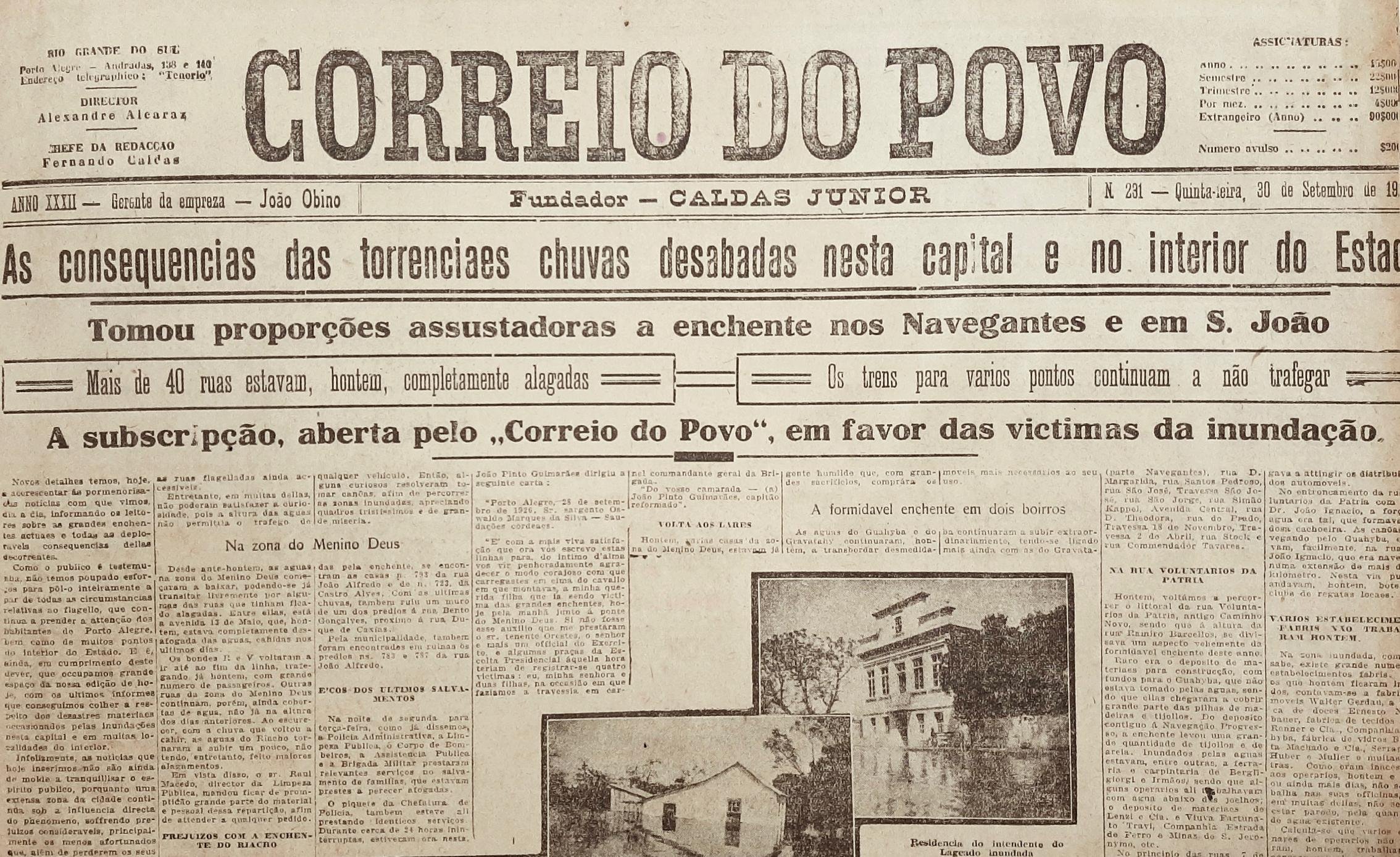 O foco central dos problemas causados pela enchente mudou da Azenha e Menino Deus para a parte norte da cidade
