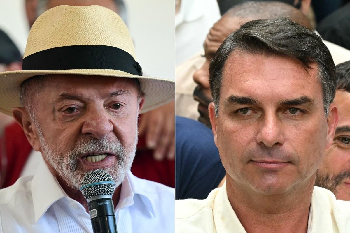 Candidatos Fl&aacute;vio Bolsonaro (PL) e Luiz In&aacute;cio Lula da Silva (PT) disputam o segundo turno, no dia 25 de outubro