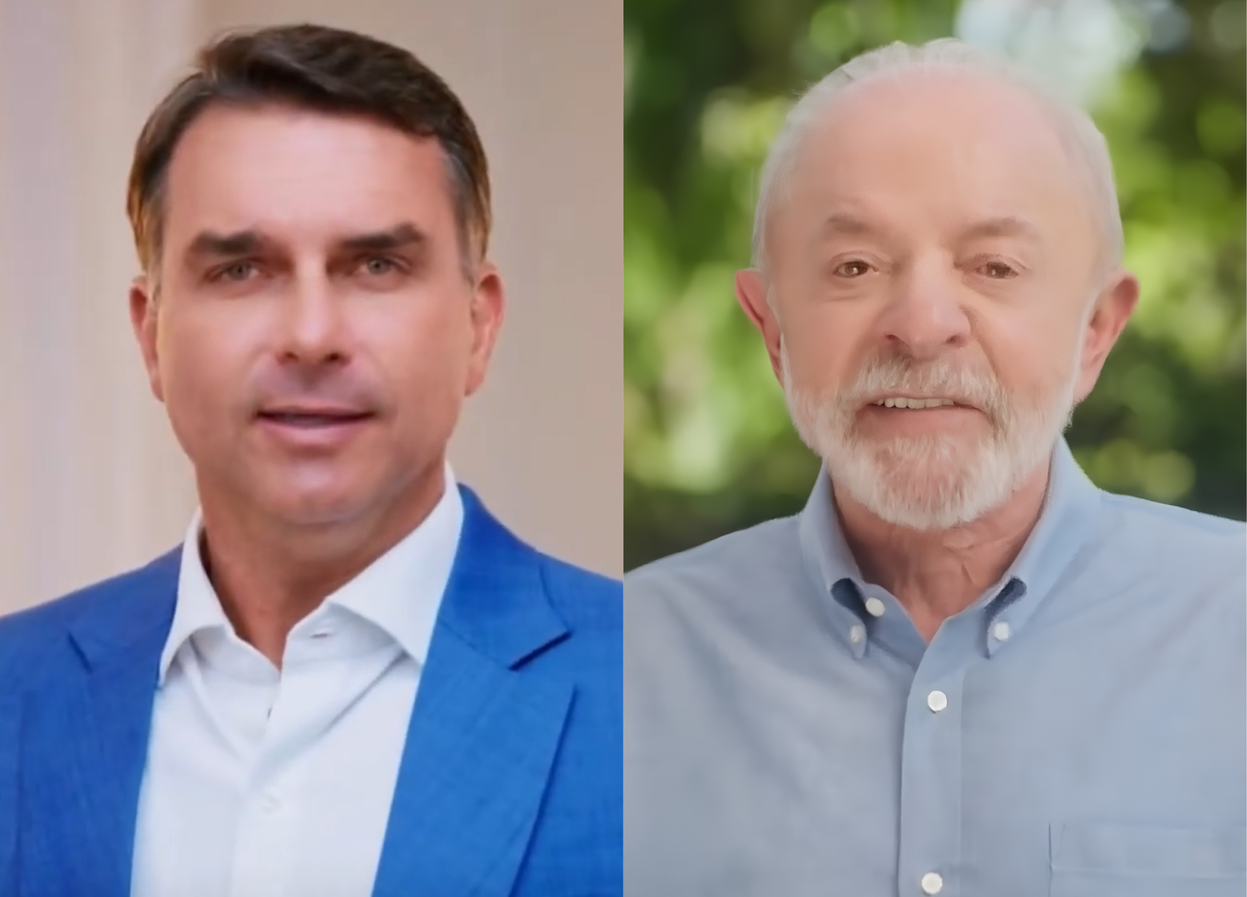 A programa&ccedil;&atilde;o iniciou com o programa de Fl&aacute;vio Bolsonaro (PL), seguido pelo do atual presidente Luiz In&aacute;cio Lula da Silva (PT)