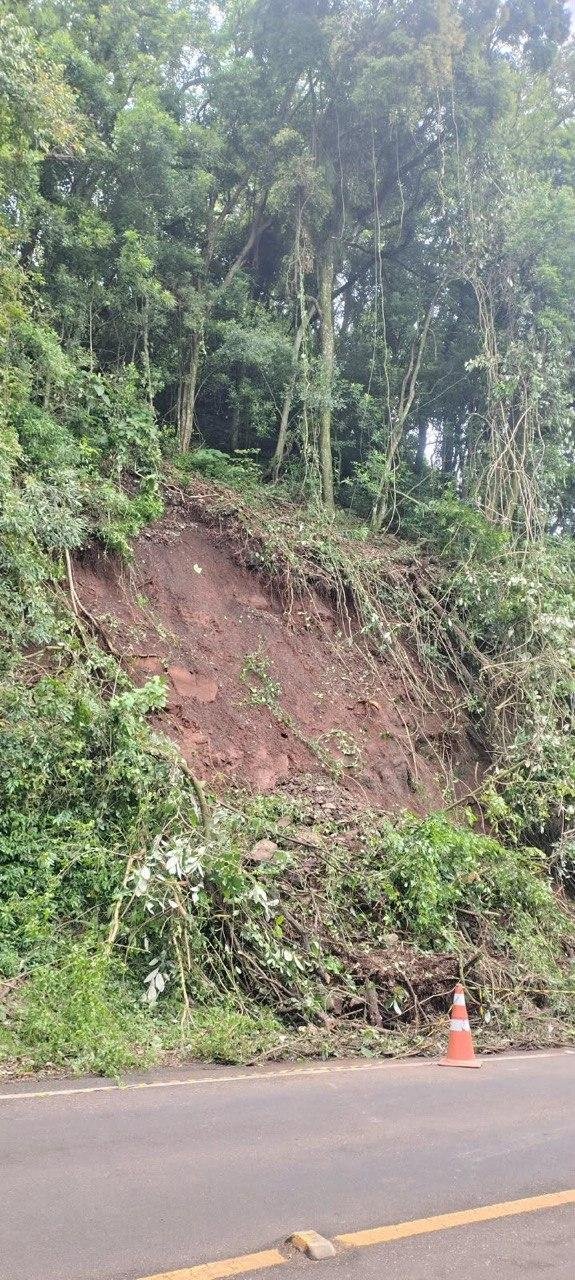 Deslizamento de terra fez aumentar o alerta em Santa Cruz do Sul