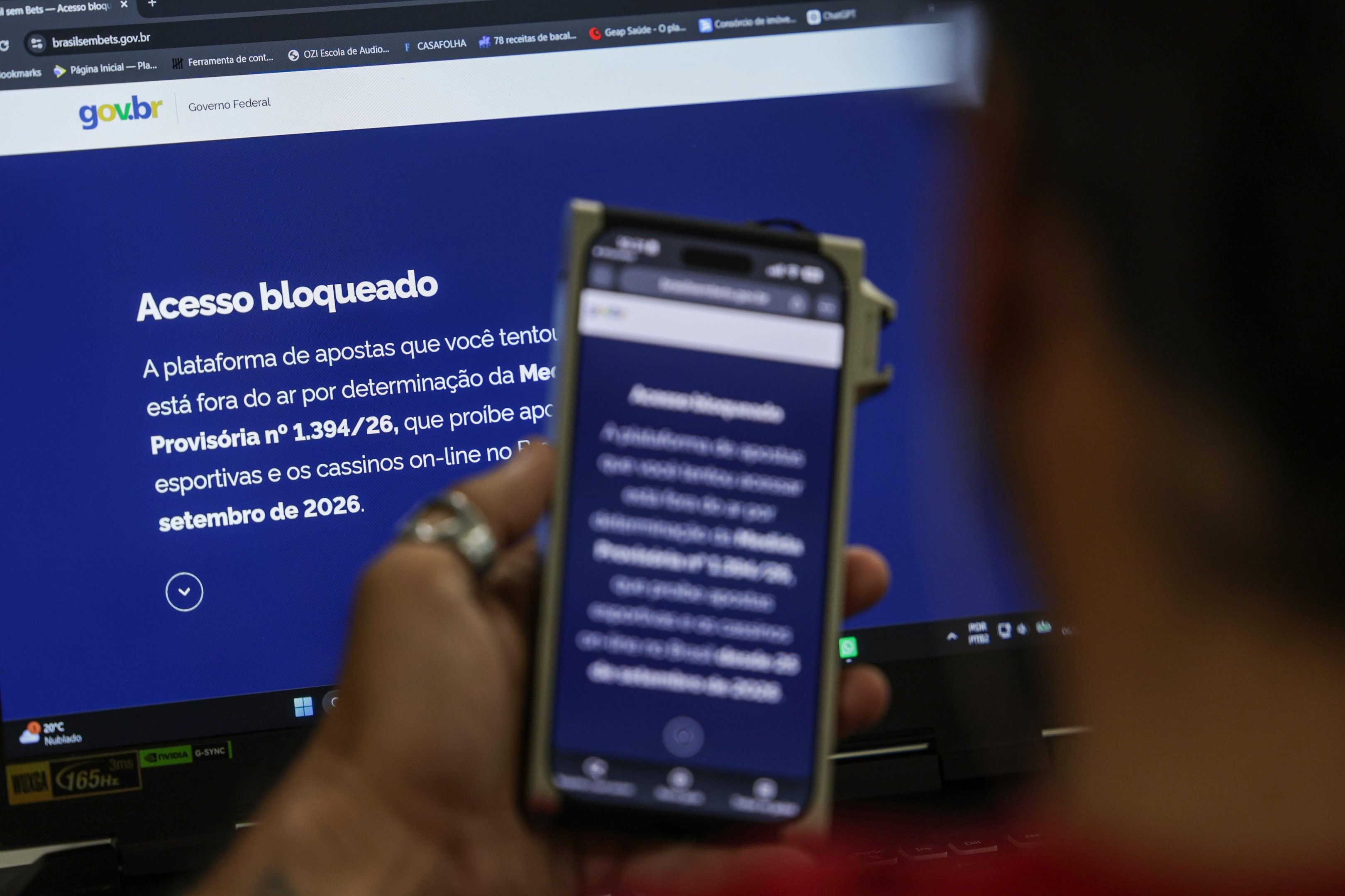 Site do governo comunica o bloqueio de plataformas de apostas que operam no pa&iacute;s