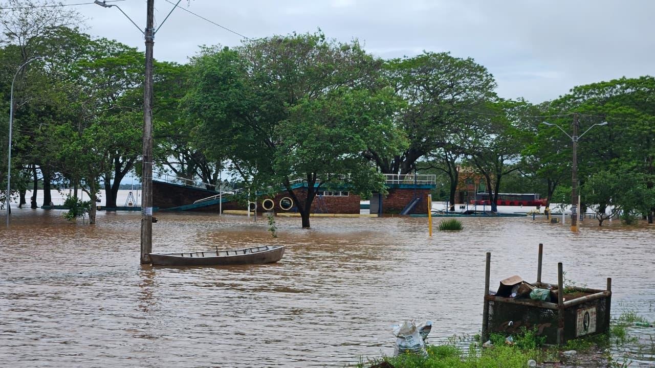 Em Itaqui, o rio estava em 9,86 metros &agrave;s 8h15min