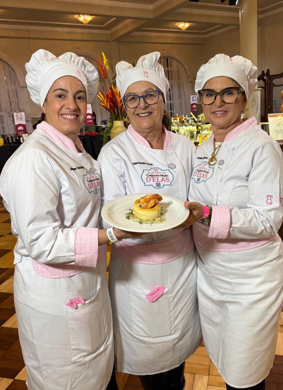 Milena Gonzales, Maristela Ferla e Cristina Zingano, da Confraria D'Elas,&nbsp; atuaram na noite benemerente em prol do Instituto da Crian&ccedil;a com Diabetes, ICD, no Juvenil