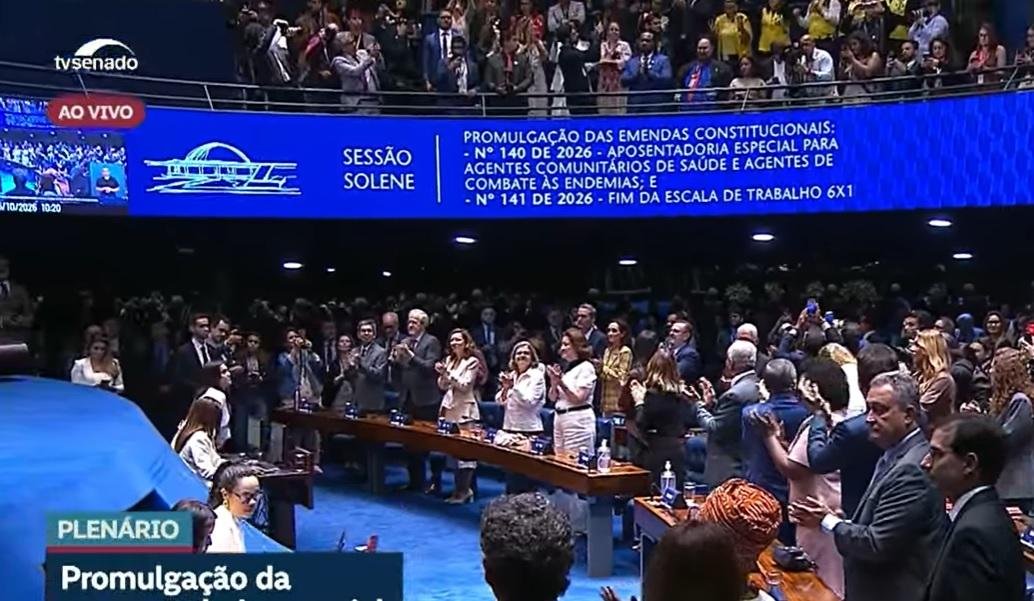 Congresso promulga lei que acaba com a escala 6x1 e reduz jornada de trabalho