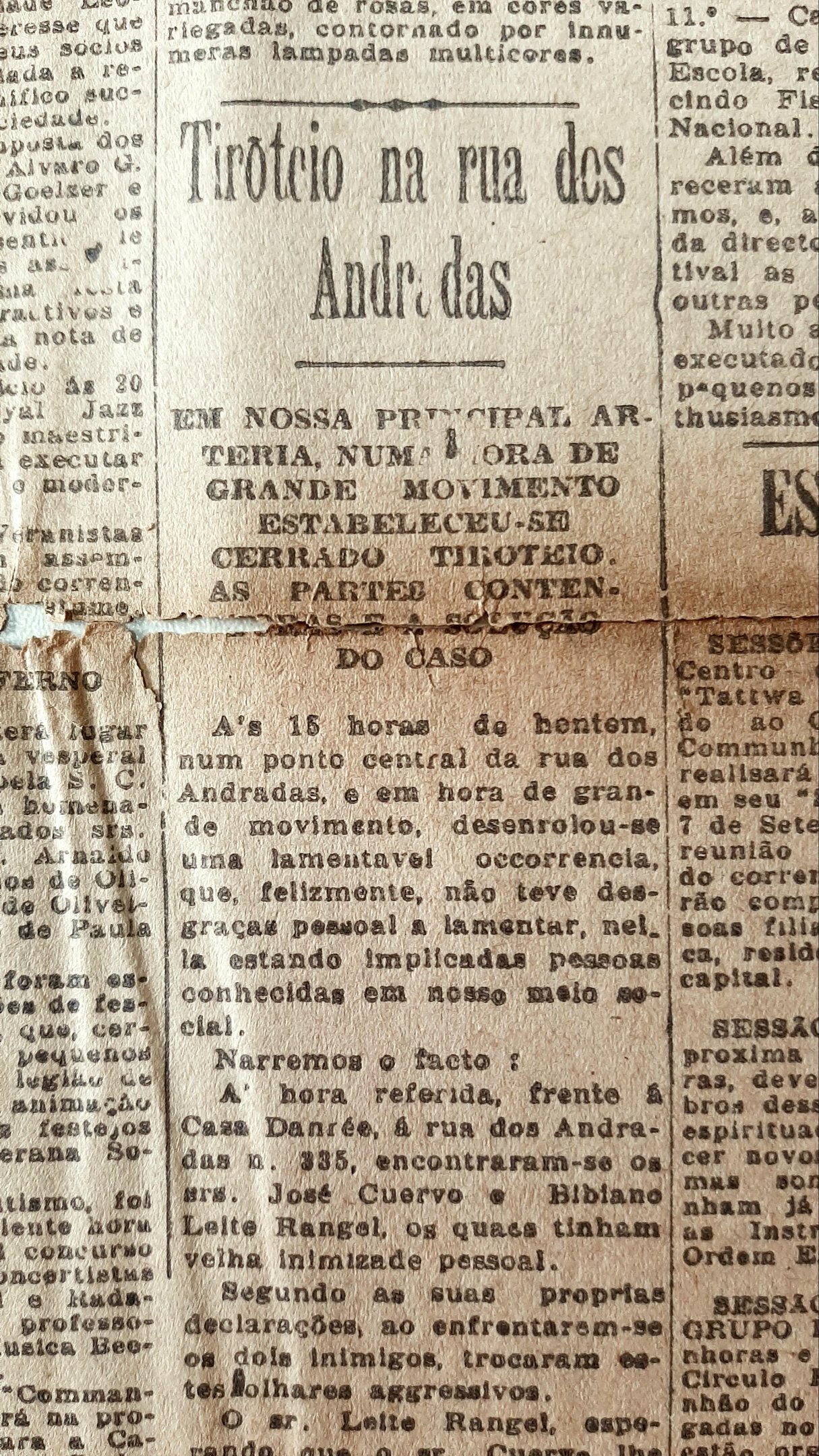 Desaven&ccedil;a pessoal resultou em cena de p&acirc;nico entre transeuntes no Centro