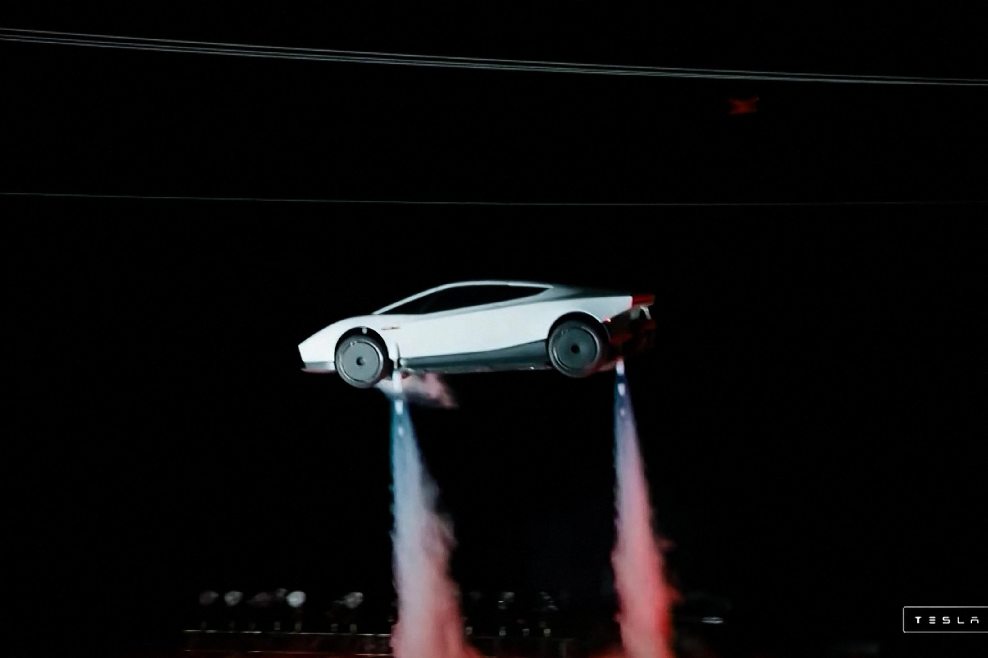 Tesla apresentou seu carro el&eacute;trico Roadster em McGregor, Texas, Estados Unidos